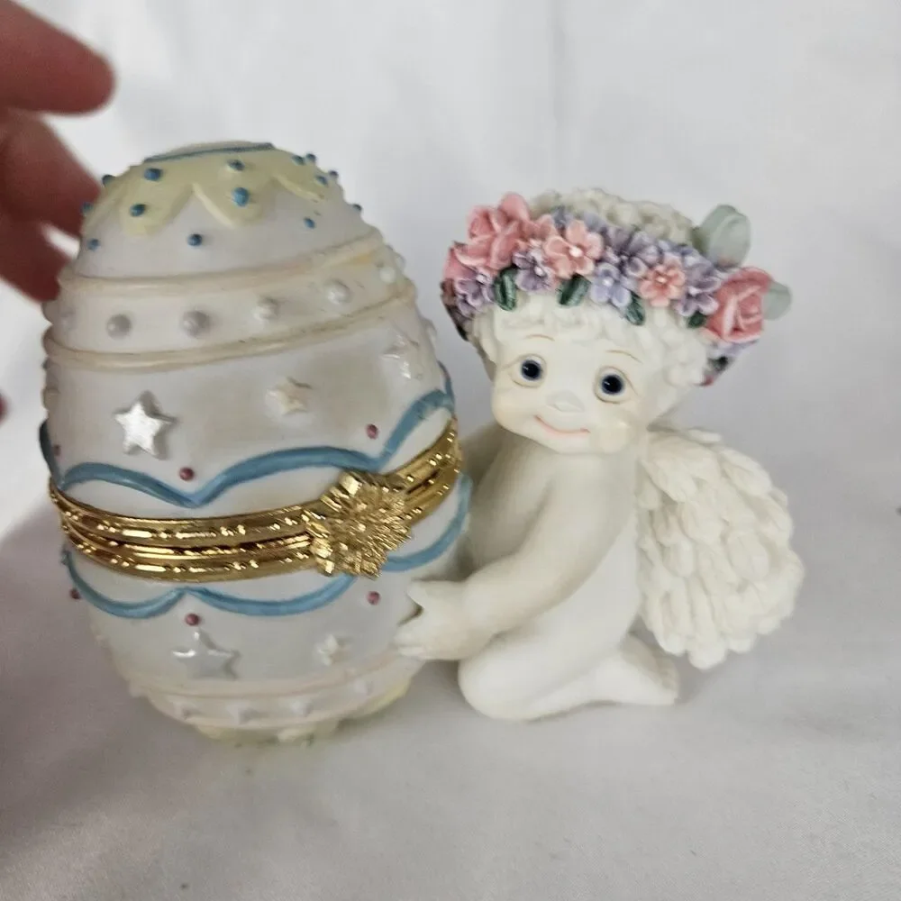 Dreamsicles Vintage 1999 Decorative Egg Box with Stars Great gift for Easter
